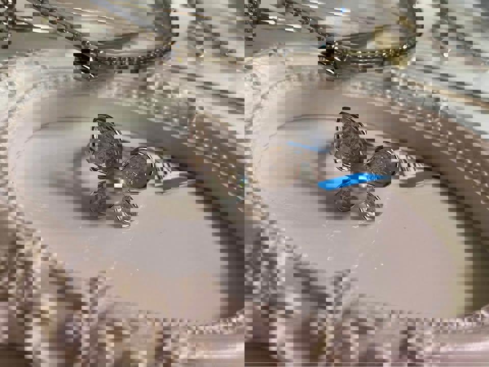 Natural Akoya pearl Butterfly ring in s925 adjustable size