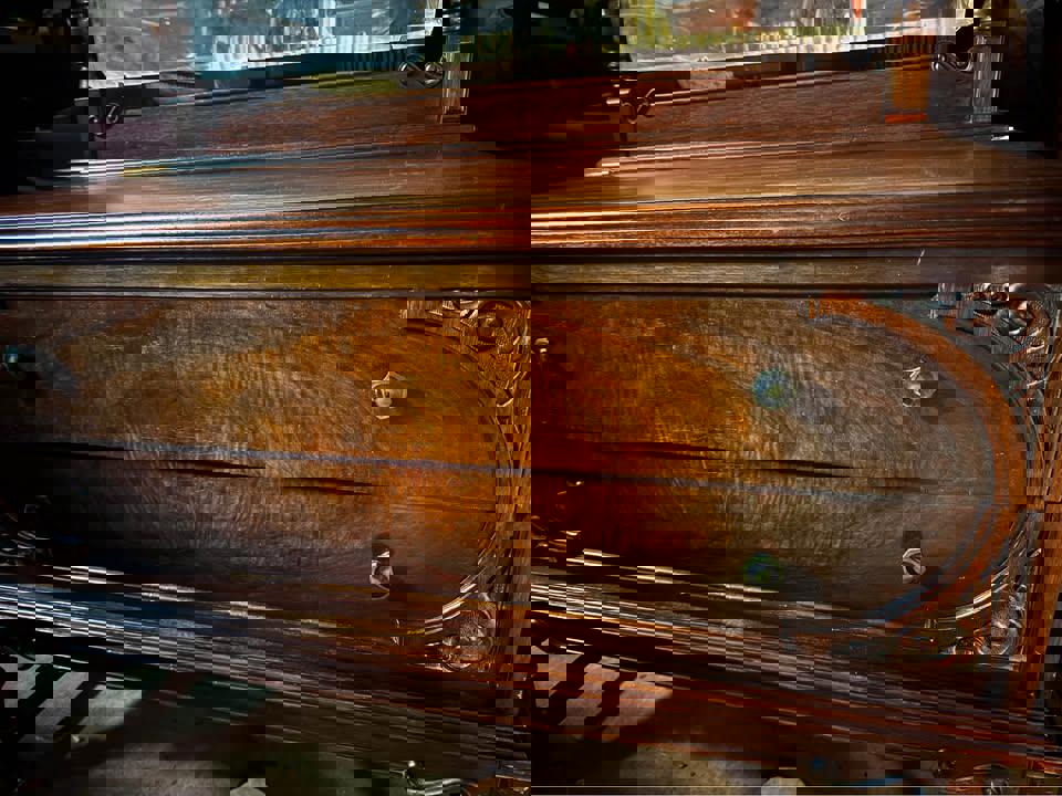 Vintage mahogany dresser solid timber tall boy chest of drawers sideboard