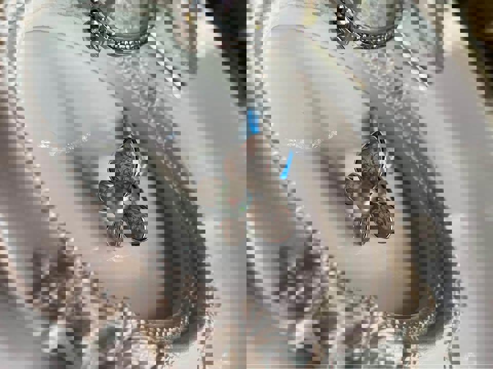 Natural Akoya pearl Butterfly ring in s925 adjustable size