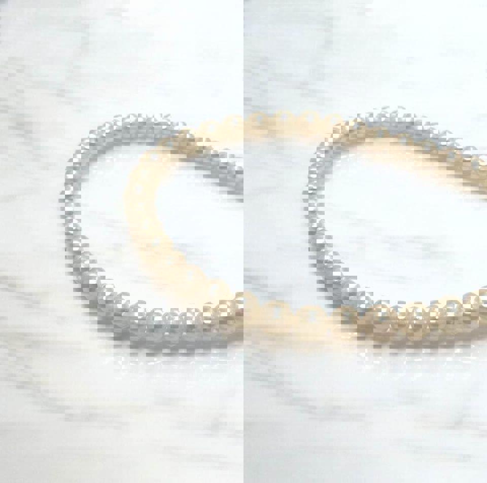 5mm 18k gold AAA Freshwater Pearl pearl Necklace with certificate