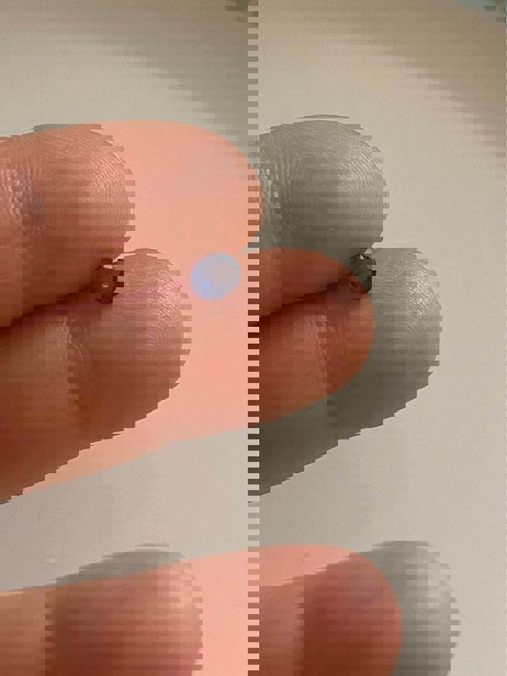 0.5 ct natural cornflower blue sapphire Sri Lanka region with certificate oval shape