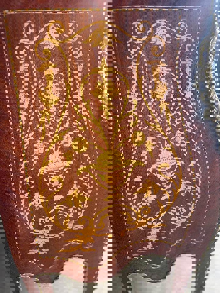 82x40x80h cm Elegant French 18th Century Commode Louis XV hall stand marble top