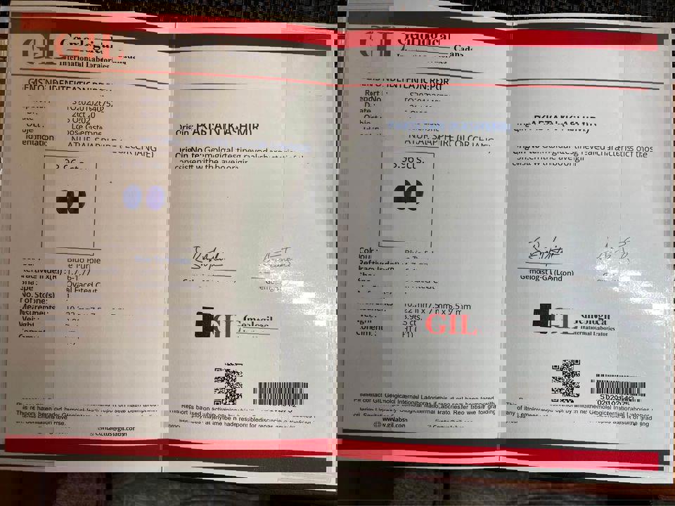 3.96 ct Kashmir natural sapphire cornflower( blue to purple)with GIL certificate