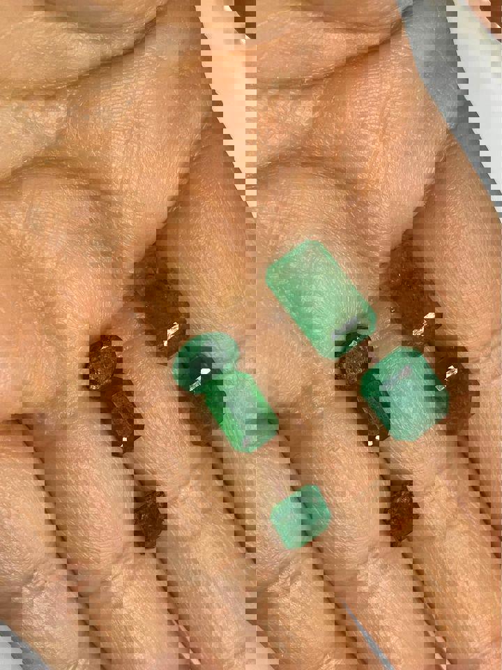 2.6 ct 0.9 ct 1.05 ct 1 ct 3.1 ct natural Colombia emerald with certificates