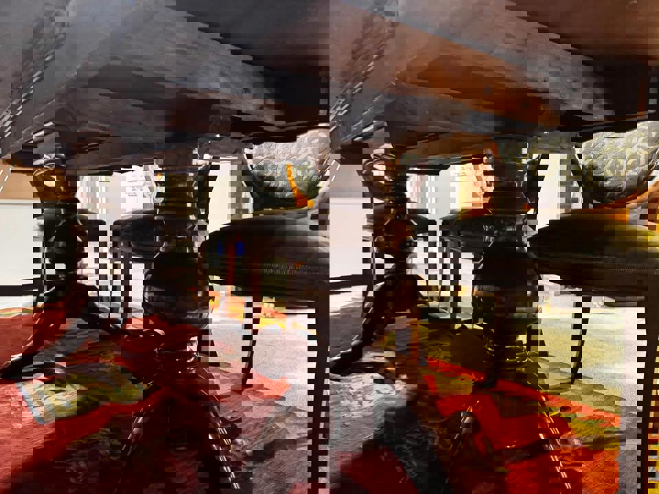 (240+30)x115x75h cm extendable dining table with 8 matching are dining chairs