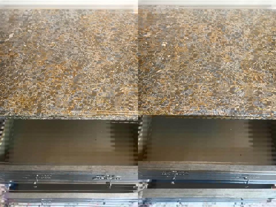 Baroque antique marble top chest of drawers hall stand Morocco style