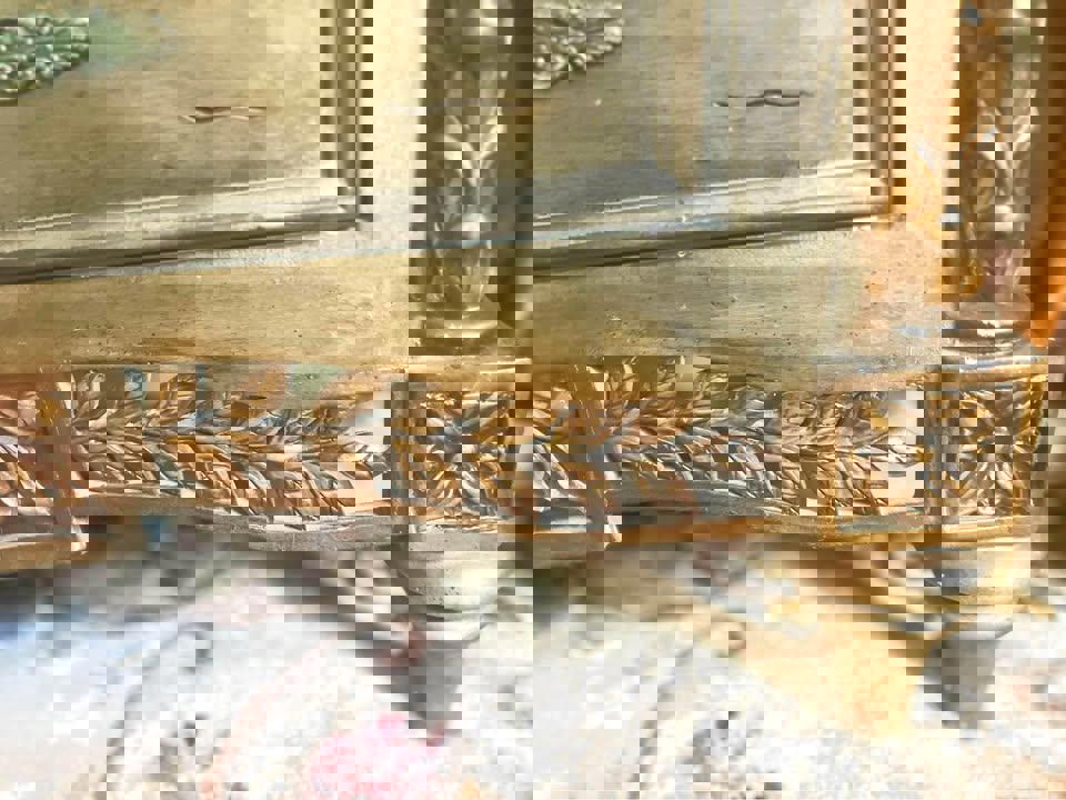 Baroque antique marble top chest of drawers hall stand Morocco style