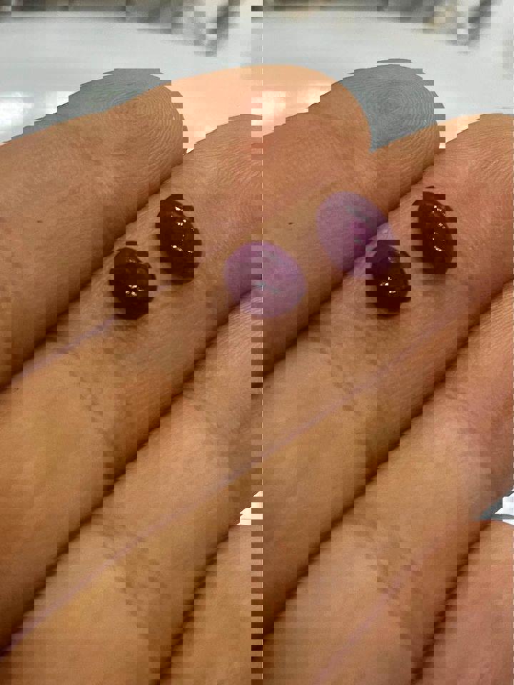 1.12 Ct and 1.48 Ct natural ruby from Kashmir region Purplish red with certif