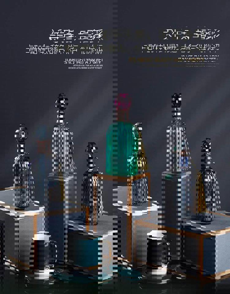 Artisan Aromatherapy Glass Diffuser Set - Elegant Home Decor