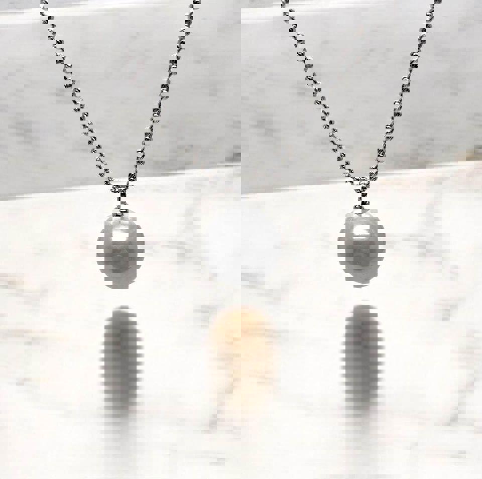 18mm S925 Giant Freshwater Pearl Necklace with certificate