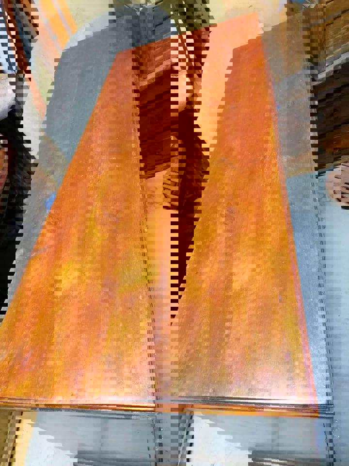 105×46×87h cm tall boy chest of drawers sideboard TV unit solid timber refurbished