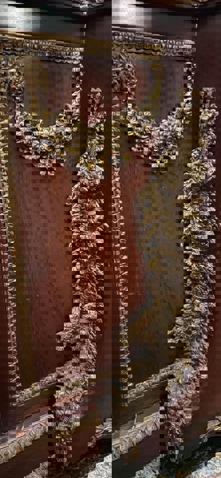 French 19th Century Louis XVI Style Bronze Mounted Commode Cabinets sideboard