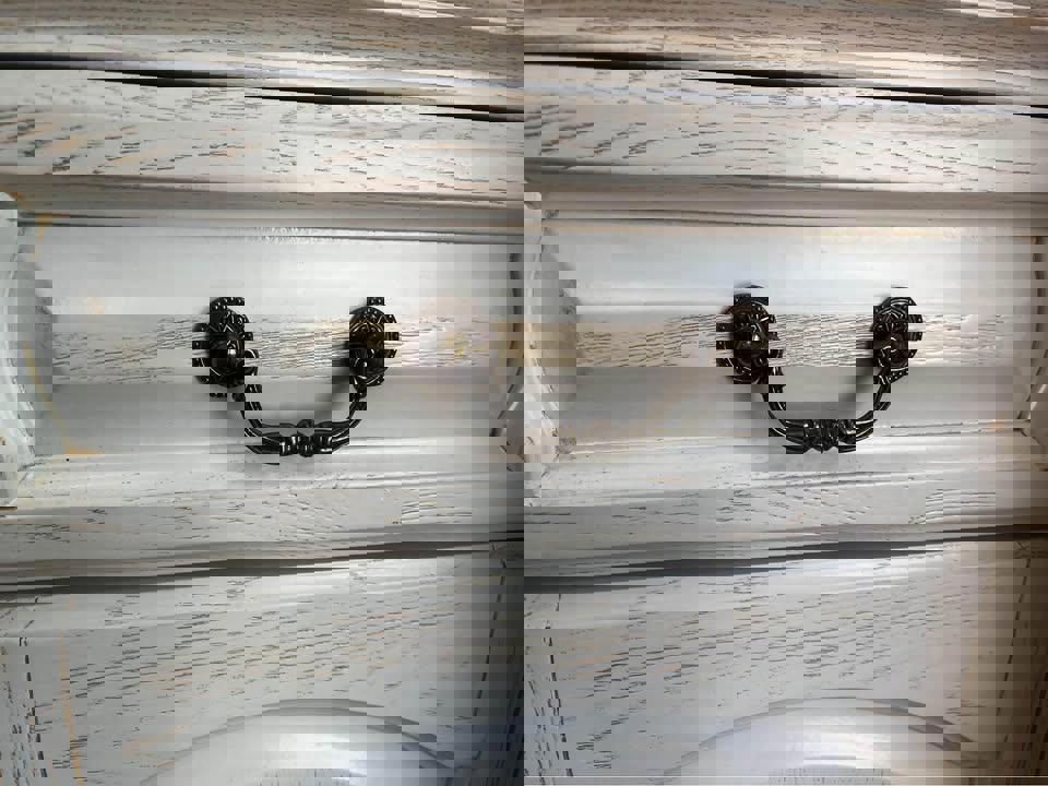 French antique style solid timber buffet ex display furniture new condition