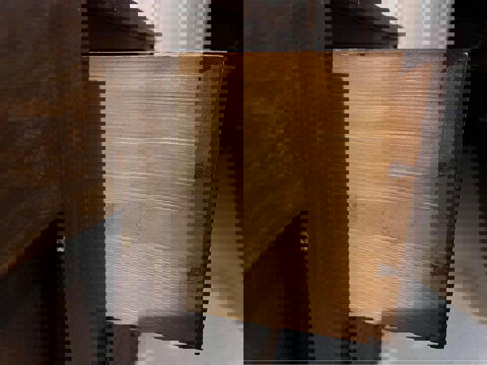 152x 52x100cm walnut solid timber antique tall boy sideboard hall stand TV stand