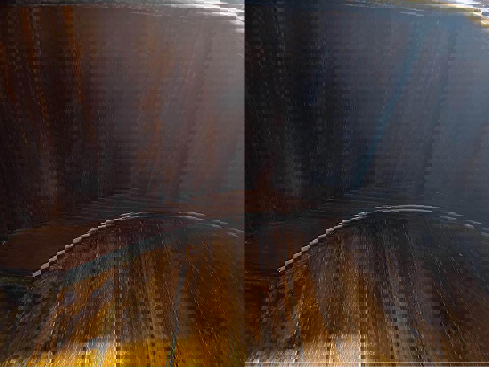 110x235x34cm tall crystal display cabinet book shelf mahogany solid timber