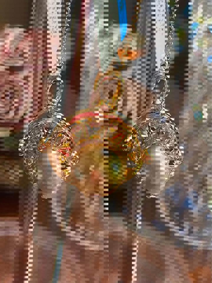 South Sea natural golden pearl swing earl pendant gold plated silver pendent