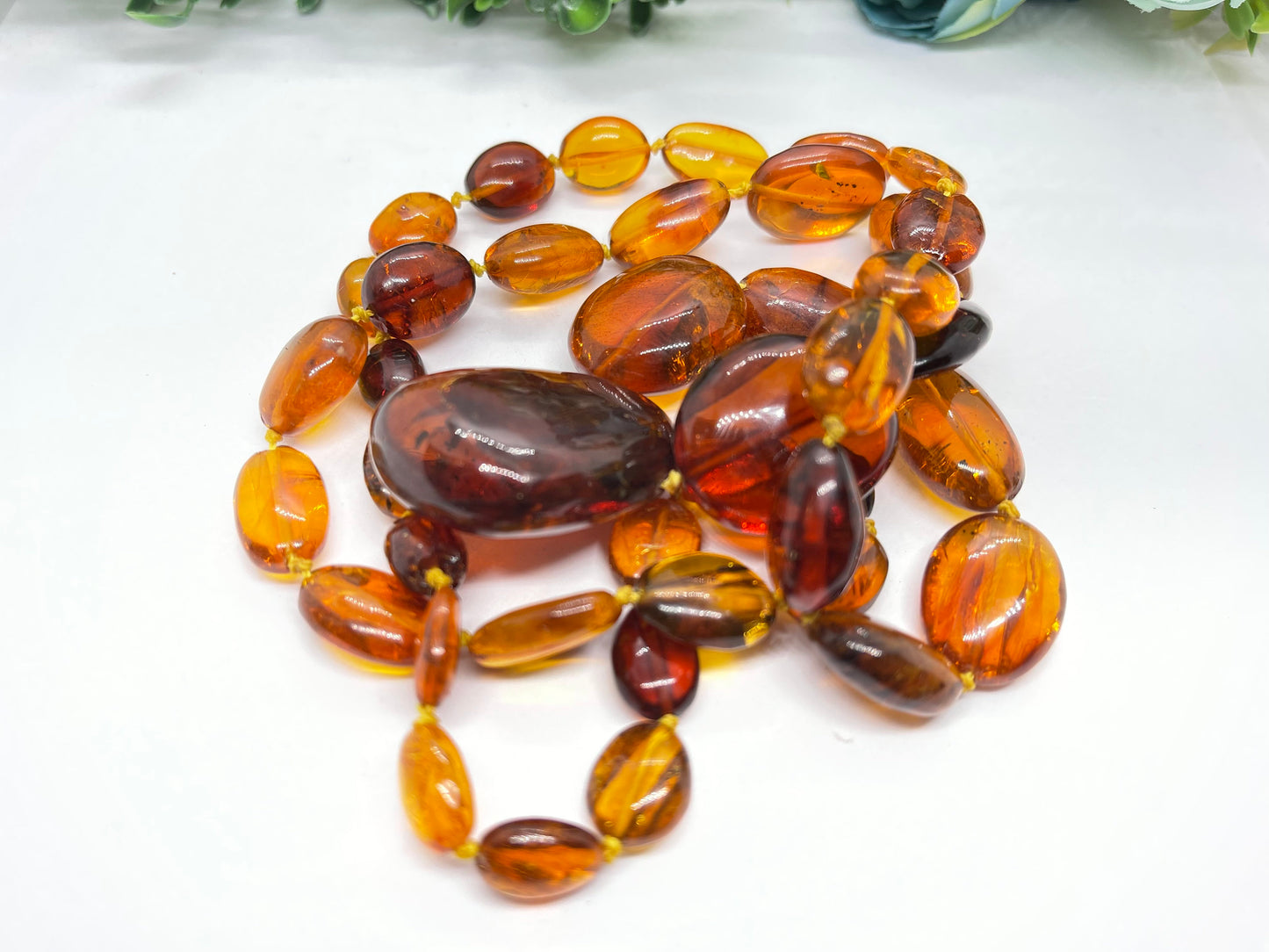 Luxury Natural Amber Necklace, men, Healing Amber necklace adult Genuine Amber Natural stone Birthday gift for woman wife