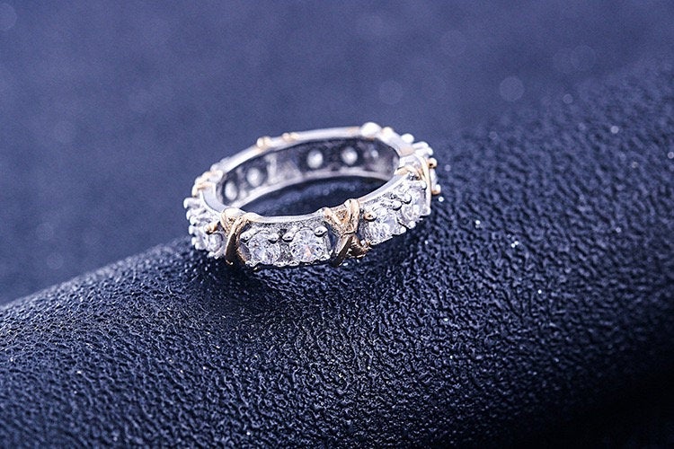 Gorgeous Womens 18K White Gold Over Solid Sterling Silver Created Ruby/Diamond/Pink Diamond Designer rings, birth stone