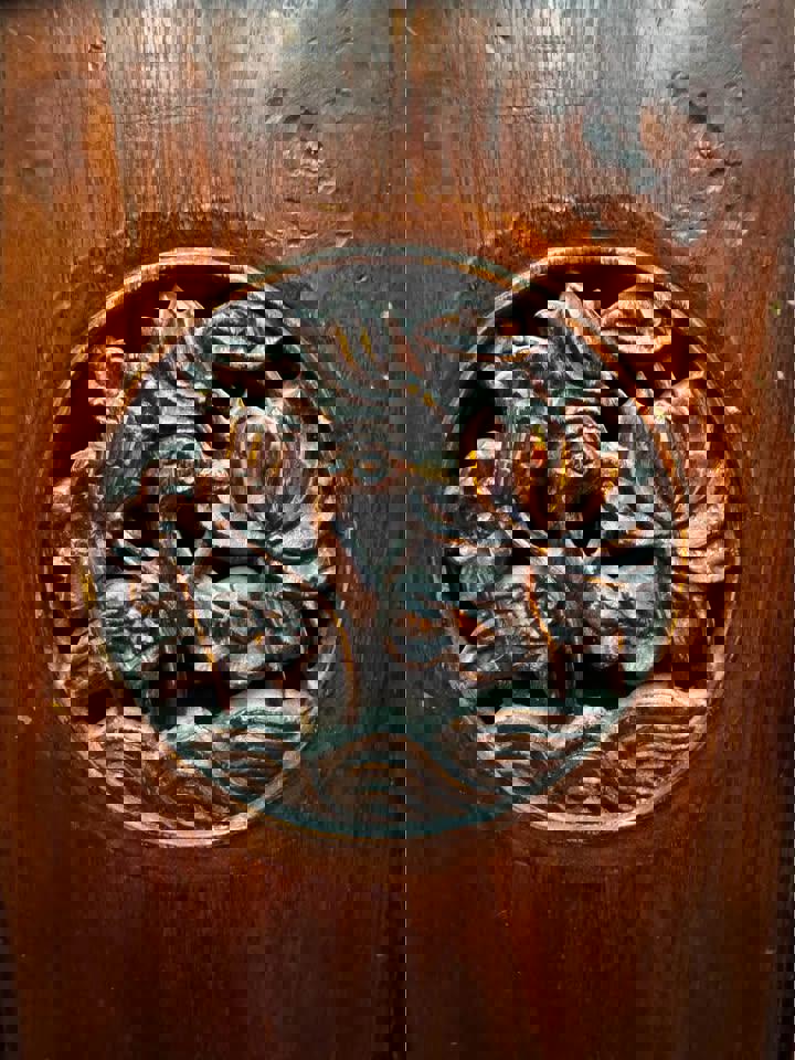 116h x 100w x 67d cm antique Chinese wedding cabinet hall stand tall boy 1800s