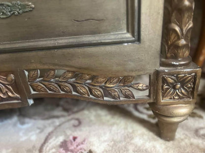 Baroque antique marble top chest of drawers hall stand Morocco  style