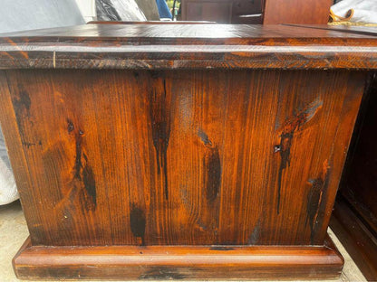 Rustic solid timber beside tables $300 for a pair and large coffee table $400