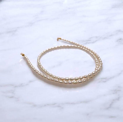 4mm 18k Oval Freshwater Pearl nucleus-free freshwater pearl Necklace with certificate (4.79g)