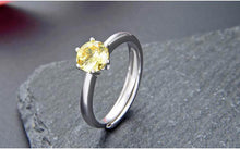 Load image into Gallery viewer, Natural Tourmaline adjustable rings sterling silver S925 Gift for her or him with Gift Box
