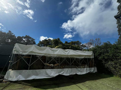 Extra heavy duty tent with wheels steel 3x9m temporary garage/storage/shed