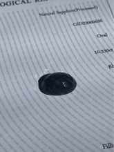 Load image into Gallery viewer, 10.33ct natural blue sapphire with international certificate GEMID from Kashmir
