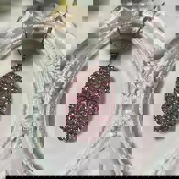 Pink sapphire flower pendent in s925