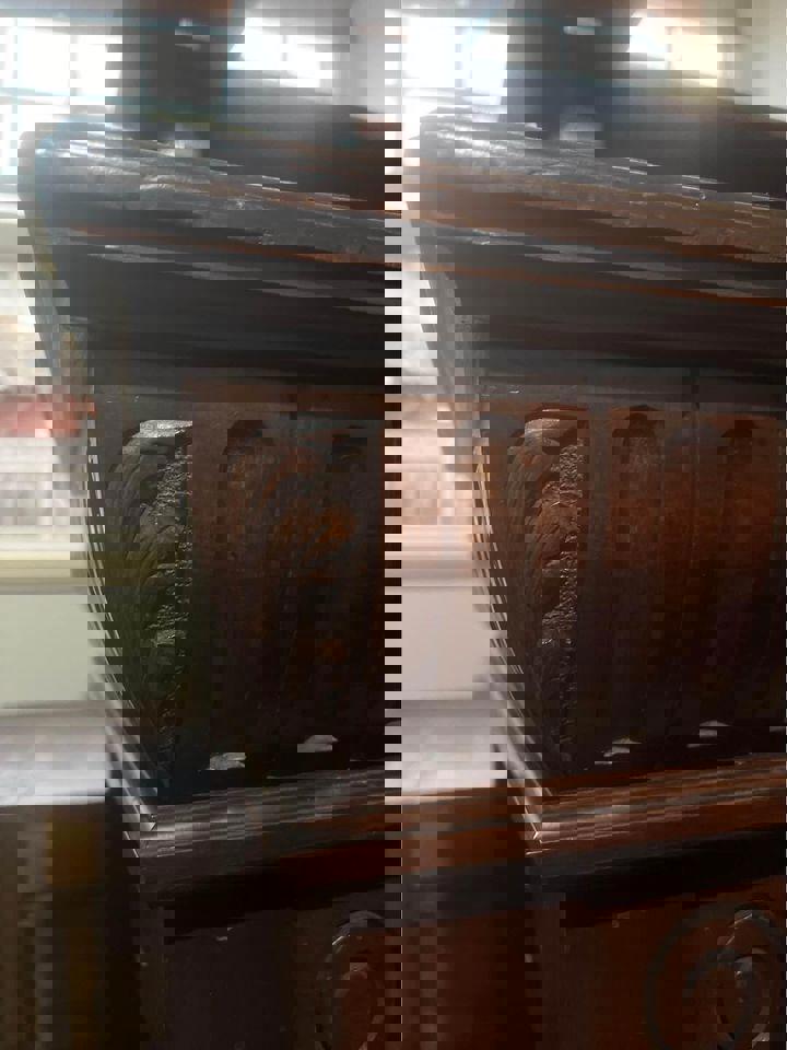 Henry II Walnut Server antique French walnut solid timber sideboard hall stall