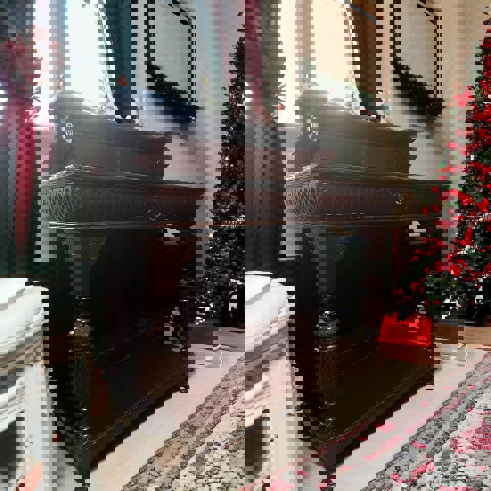 Henry II Walnut Server antique French walnut solid timber sideboard hall stall