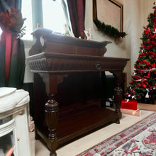 Load image into Gallery viewer, Henry II Walnut Server antique French walnut solid timber sideboard hall stall
