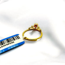 Load image into Gallery viewer, Elegant Gold Ring with Natural Seawater Gold Pearl and Accent Stone in S925
