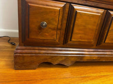 Load image into Gallery viewer, Vintage TV unit sideboard hall table tall boy chest of drawers solid timber
