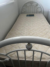 Load image into Gallery viewer, Antique single bed with mattress solid slats
