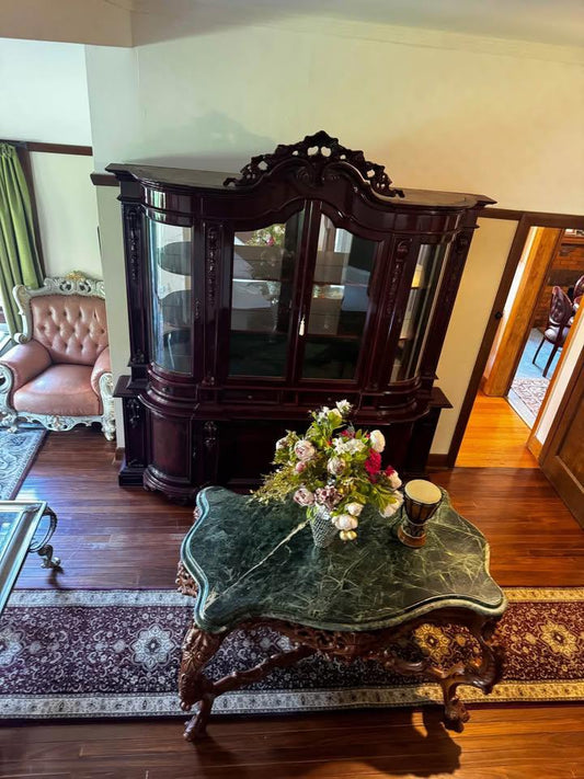 Perfect condition rosewood wall unit sideboard display cabinet vintage