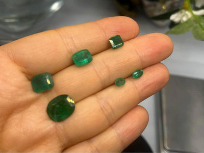 Natural emerald lot