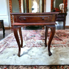 Load image into Gallery viewer, Refurbished antique side table hall stand end table beside table 60x34x70cm
