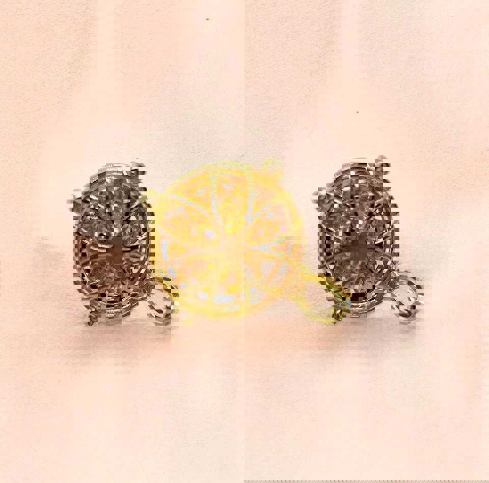 S925 Golden South Sea Pearl Pendant with certificate