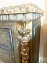 Load image into Gallery viewer, Baroque antique marble top chest of drawers hall stand Morocco  style

