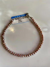 Load image into Gallery viewer, Purple pink freshwater pearl vintage Bracelet 3-3.5mm tiny pearl real seed pearl
