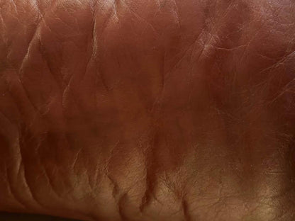 Vintage pure red leather sofa super comfortable 3 seats