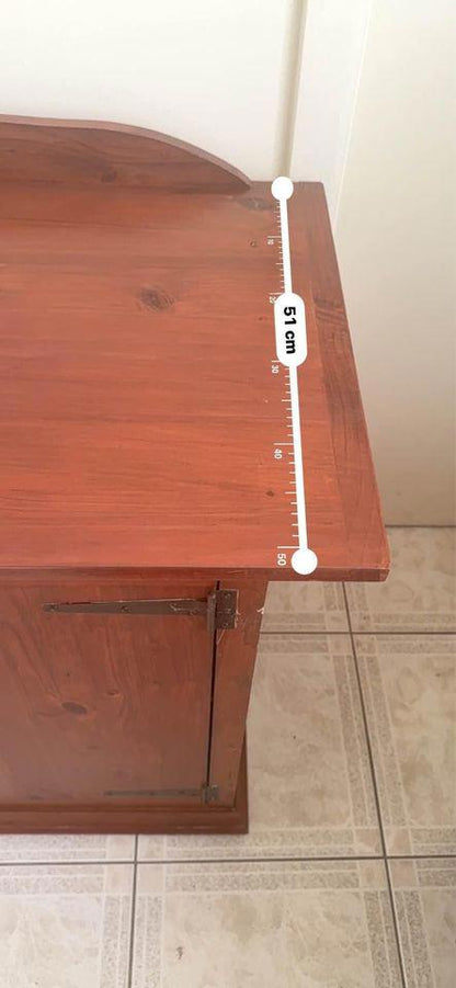 Solid timber refurbished sideboard antique style tall boy chest of drawers