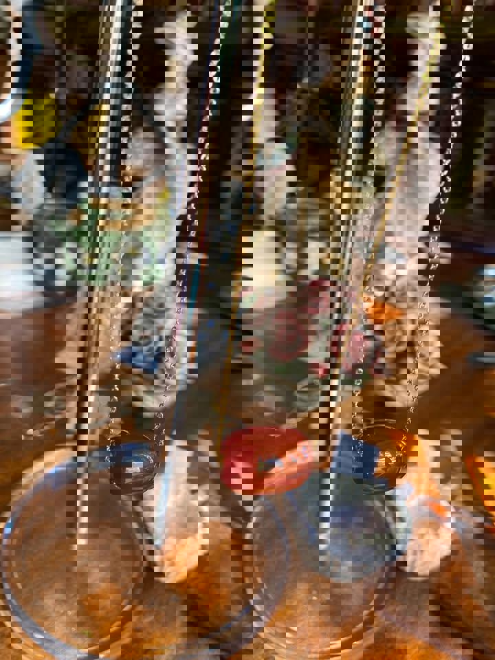 Elegant AU750 18k Red Agate Necklace with Gold Plated Chain