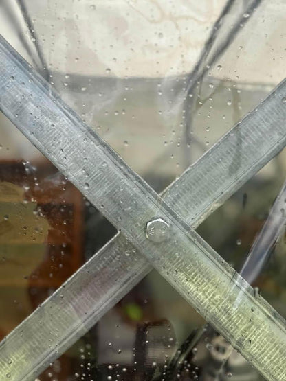 Extra heavy duty tent with wheels steel 3x9m temporary garage/storage/shed