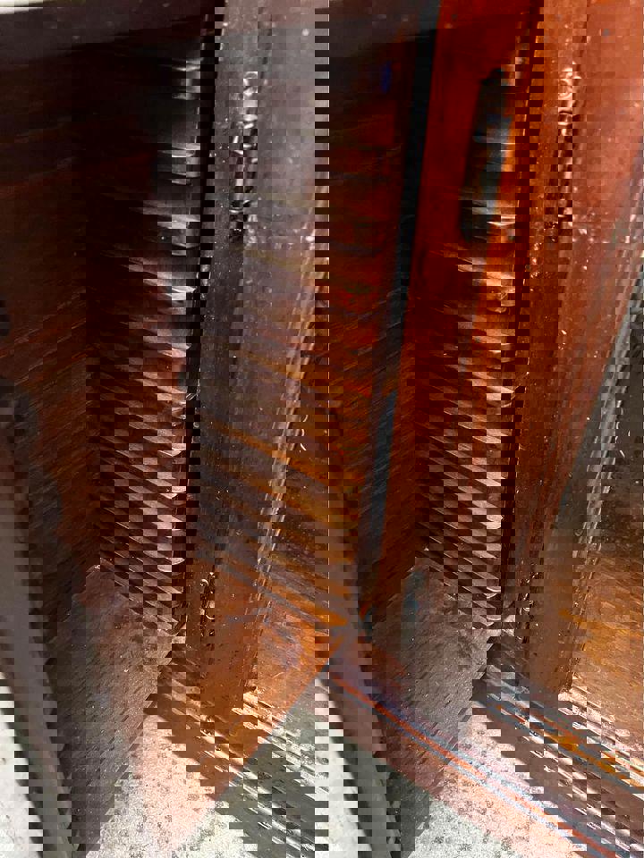 2.2m long TV cabinet solid timber TV stand entertainment table