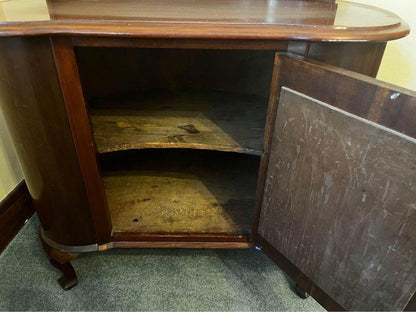 Vintage mahogany Kidney-Shaped Cabinet - Unique & Charming solid timber perfect condition