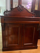 Load image into Gallery viewer, Sideboard antique solid timber mahogany 47x 106x (95+39)cm with 2 drawers
