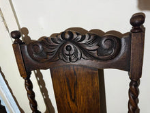 Load image into Gallery viewer, A pair of Antique solid timber chair excellent condition green velvet
